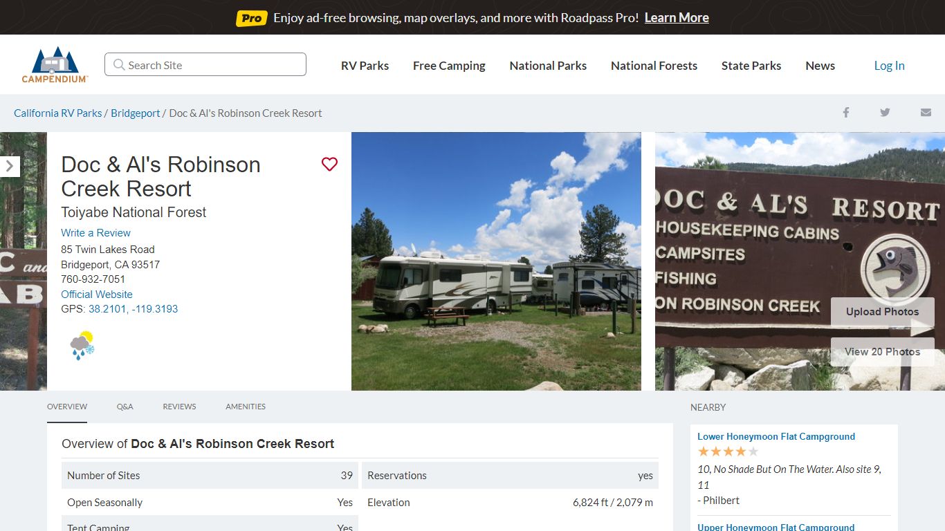 Doc & Al's Robinson Creek Resort updated 2022 - Campendium